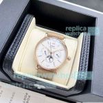AAA Clone IWC Portofino Perpetual Calendar White Face Men's Rose Gold Case Watch 